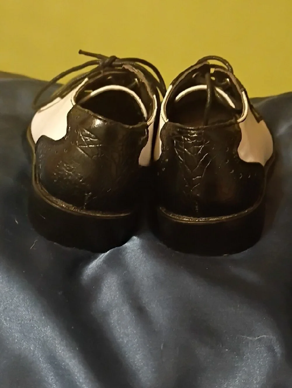 Classic Black and White Men’s Wingtip Oxfords